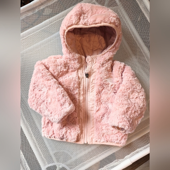EUC THE NORTH FACE Infant fully reversible hooded winter jacket size 3-6… - Picture 4 of 11